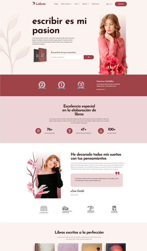 plantilla-diseño-pagina-web-libros-escritor